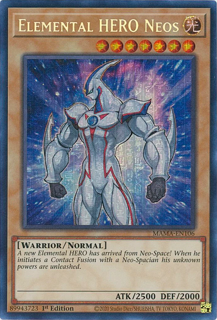 Elemental HERO Neos [MAMA-EN106] Ultra Pharaoh's Rare | Dragon's Lair Comics and Fantasy Houston TX