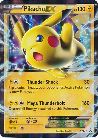 Pikachu EX (XY174) (Jumbo Card) [XY: Black Star Promos] | Dragon's Lair Comics and Fantasy Houston TX