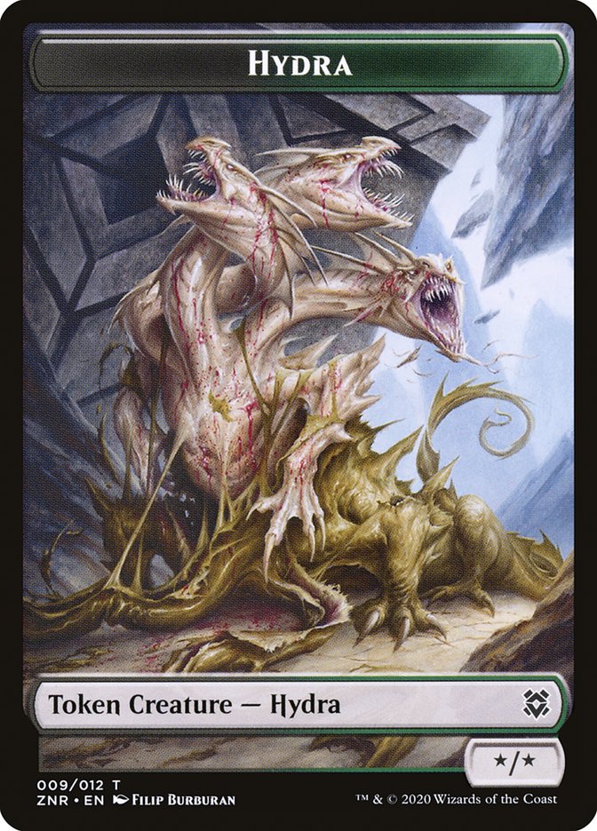 Hydra Token [Zendikar Rising Tokens] | Dragon's Lair Comics and Fantasy Houston TX