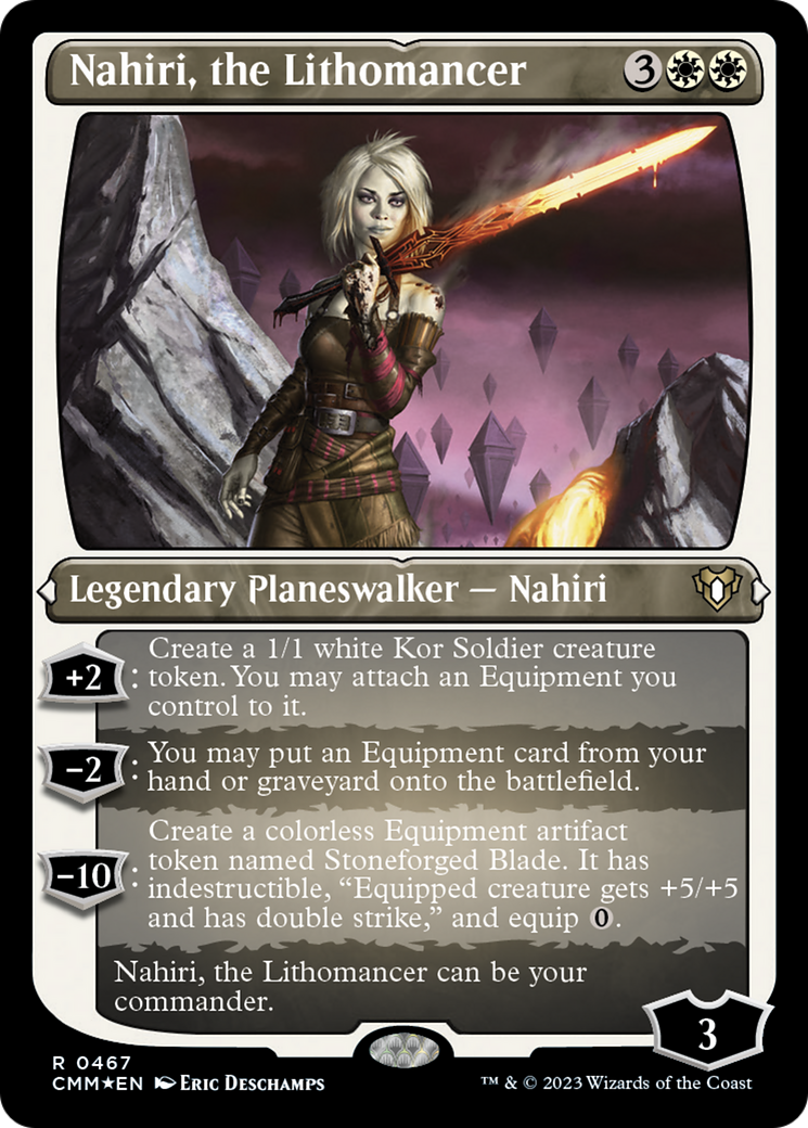 Nahiri, the Lithomancer (Foil Etched) [Commander Masters] | Dragon's Lair Comics and Fantasy Houston TX