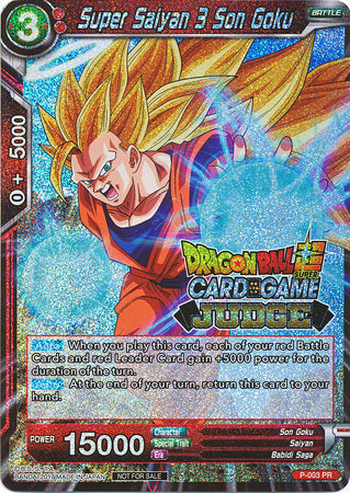 Super Saiyan 3 Son Goku (P-003) [Judge Promotion Cards] | Dragon's Lair Comics and Fantasy Houston TX