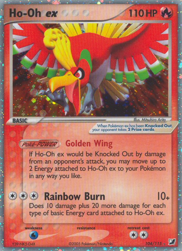 Ho-Oh ex (104/115) [EX: Unseen Forces] | Dragon's Lair Comics and Fantasy Houston TX