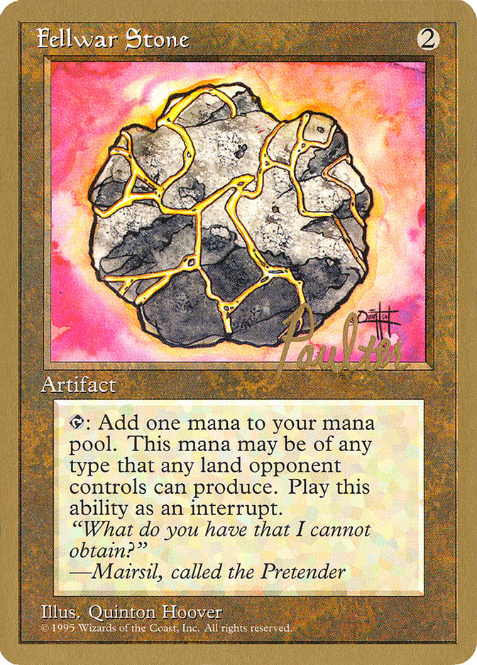 Fellwar Stone (Preston Poulter) [Pro Tour Collector Set] | Dragon's Lair Comics and Fantasy Houston TX