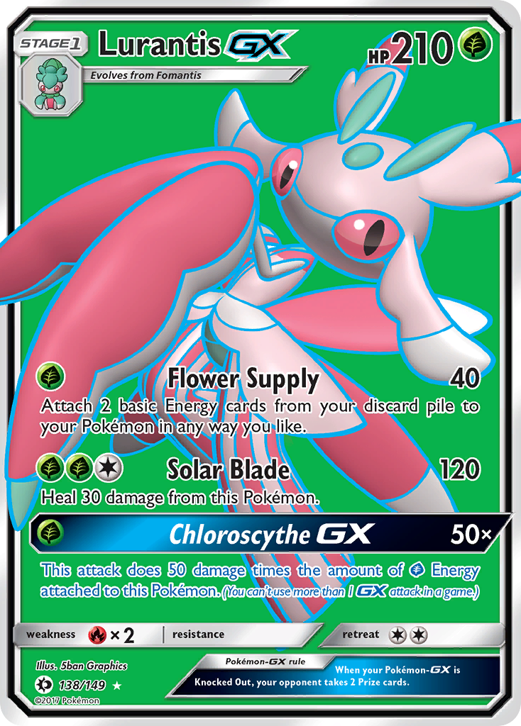 Lurantis GX (138/149) [Sun & Moon: Base Set] | Dragon's Lair Comics and Fantasy Houston TX