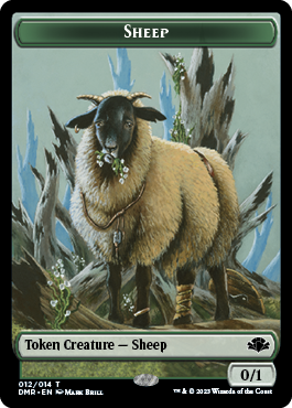 Insect // Sheep Double-Sided Token [Dominaria Remastered Tokens] | Dragon's Lair Comics and Fantasy Houston TX