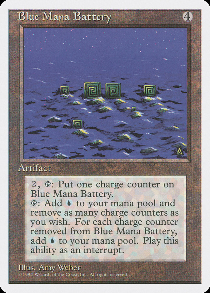 Blue Mana Battery [Fourth Edition] | Dragon's Lair Comics and Fantasy Houston TX