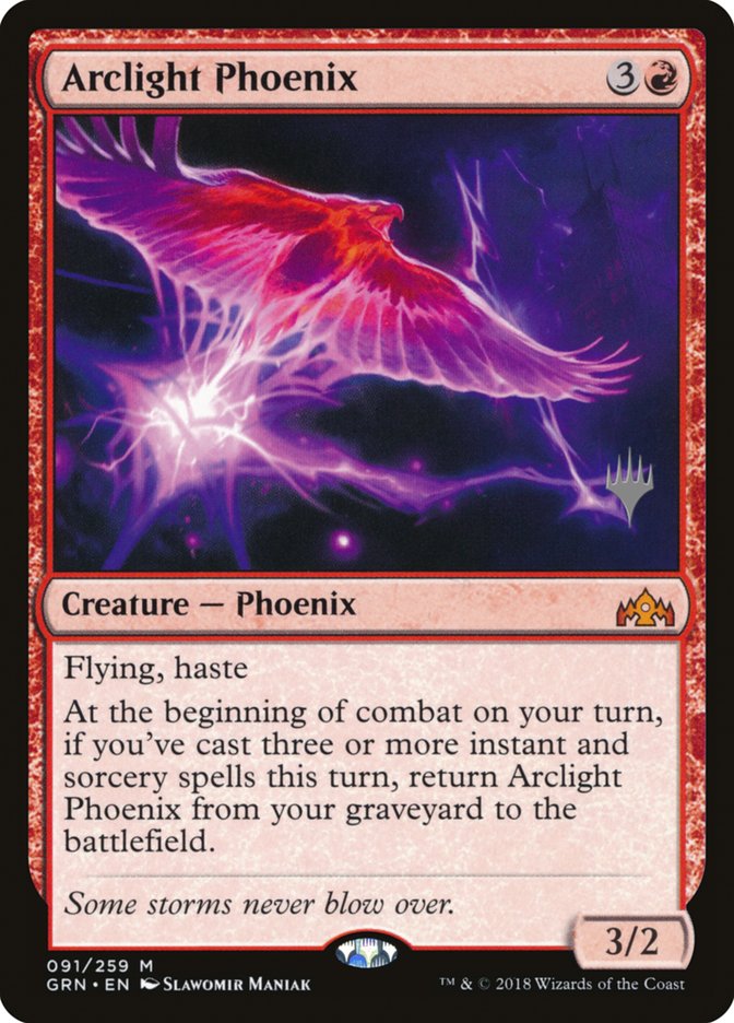 Arclight Phoenix (Promo Pack) [Guilds of Ravnica Promos] | Dragon's Lair Comics and Fantasy Houston TX