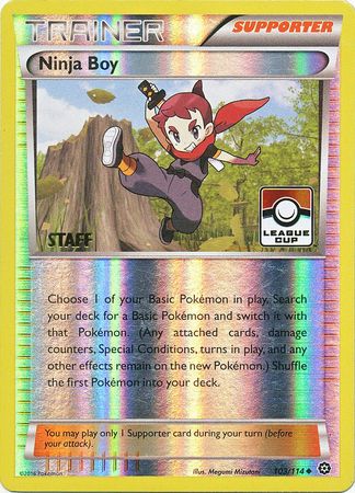 Ninja Boy (103/114) (League Promo Staff) [XY: Steam Siege] | Dragon's Lair Comics and Fantasy Houston TX