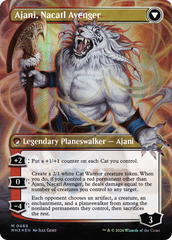 Ajani, Nacatl Pariah // Ajani, Nacatl Avenger (Borderless) (Textured Foil) [Modern Horizons 3] | Dragon's Lair Comics and Fantasy Houston TX