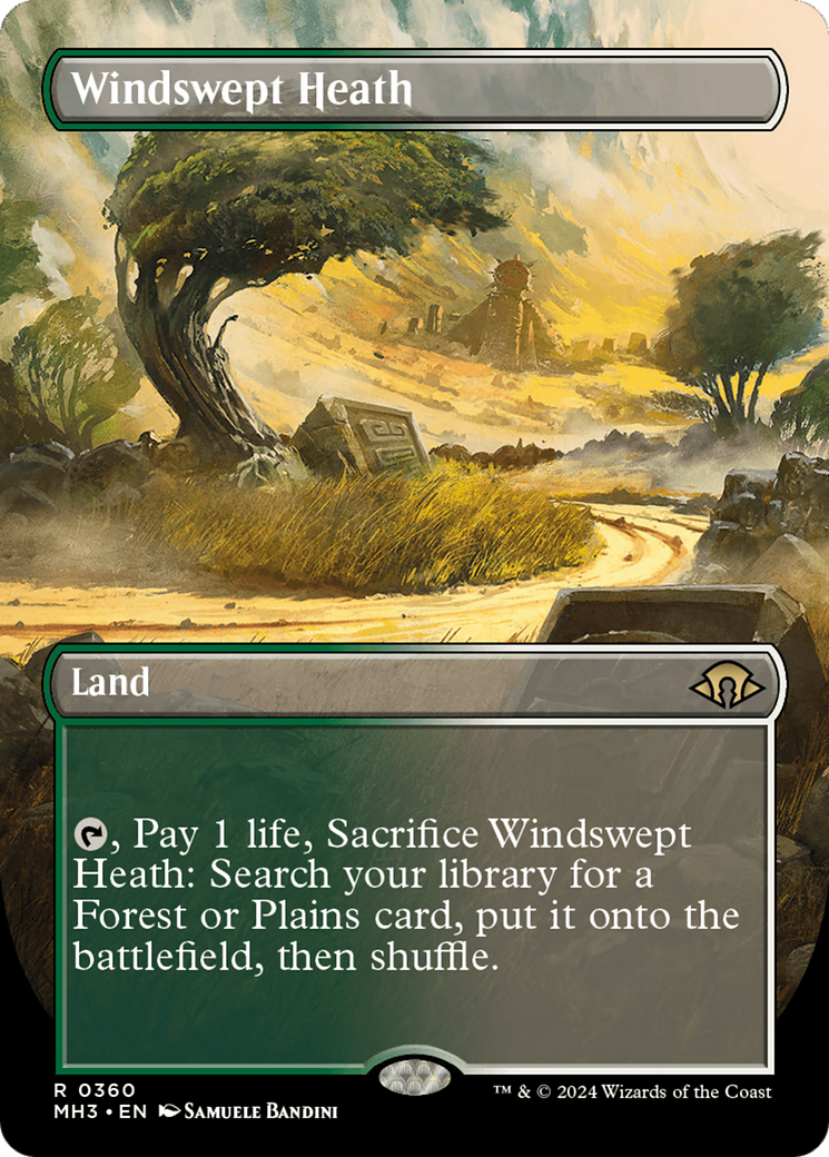 Windswept Heath (Borderless) [Modern Horizons 3] | Dragon's Lair Comics and Fantasy Houston TX