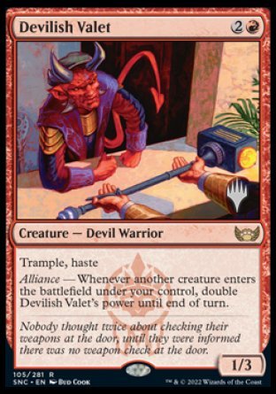 Devilish Valet (Promo Pack) [Streets of New Capenna Promos] | Dragon's Lair Comics and Fantasy Houston TX