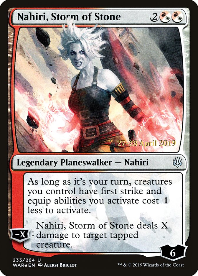 Nahiri, Storm of Stone [War of the Spark Prerelease Promos] | Dragon's Lair Comics and Fantasy Houston TX