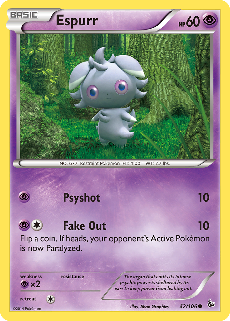 Espurr (42/106) [XY: Flashfire] | Dragon's Lair Comics and Fantasy Houston TX