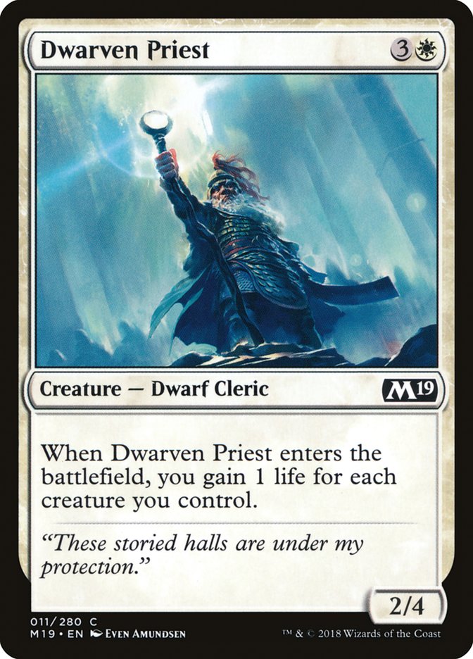 Dwarven Priest [Core Set 2019] | Dragon's Lair Comics and Fantasy Houston TX