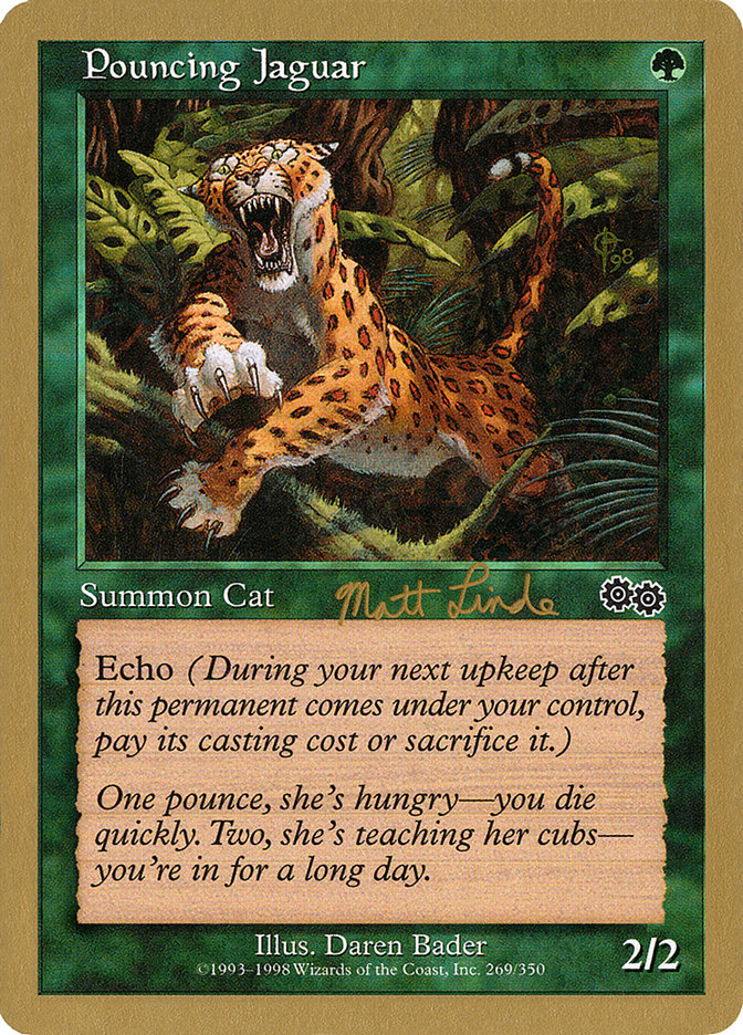 Pouncing Jaguar (Matt Linde) [World Championship Decks 1999] | Dragon's Lair Comics and Fantasy Houston TX