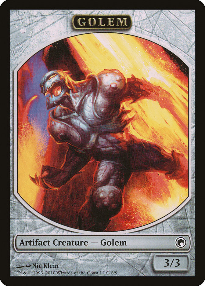 Golem Token [Scars of Mirrodin Tokens] | Dragon's Lair Comics and Fantasy Houston TX