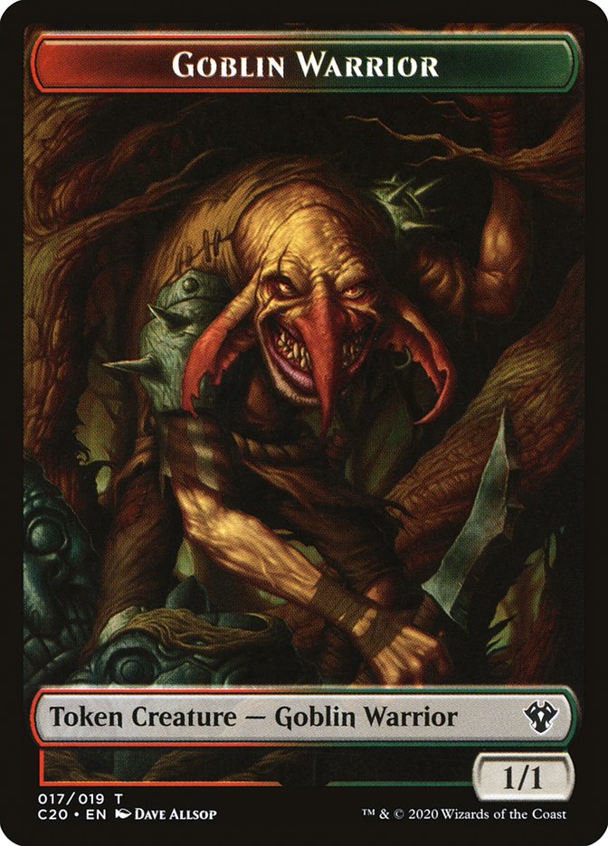 Drake // Goblin Warrior Double-Sided Token [Commander 2020 Tokens] | Dragon's Lair Comics and Fantasy Houston TX