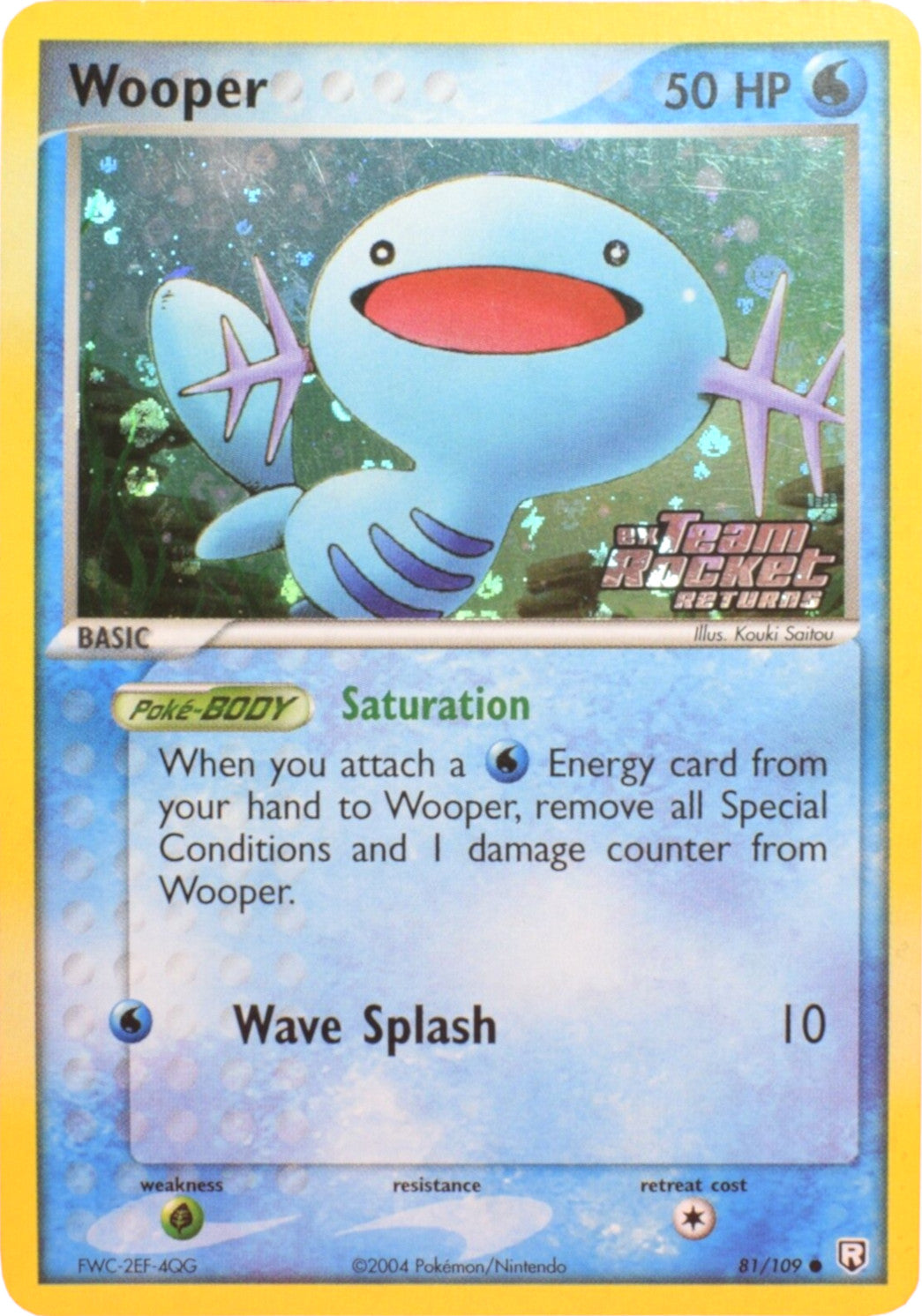 Wooper (81/109) (Stamped) [EX: Team Rocket Returns] | Dragon's Lair Comics and Fantasy Houston TX