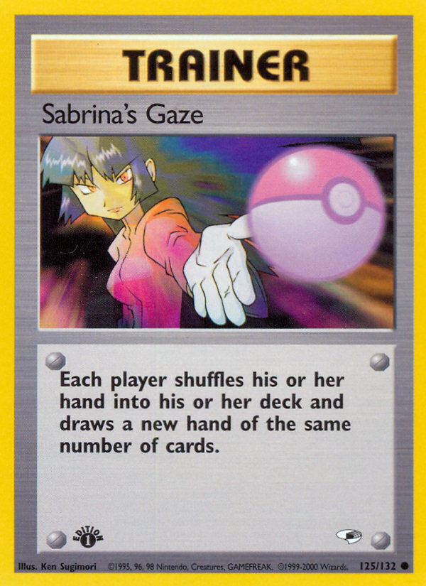 Sabrina's Gaze (125/132) [Gym Heroes 1st Edition] | Dragon's Lair Comics and Fantasy Houston TX