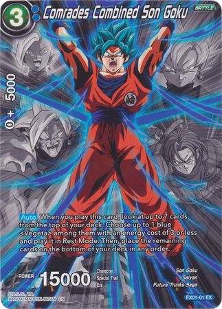 Comrades Combined Son Goku (Alternate Art) (EX01-01) [Special Anniversary Set 2020] | Dragon's Lair Comics and Fantasy Houston TX