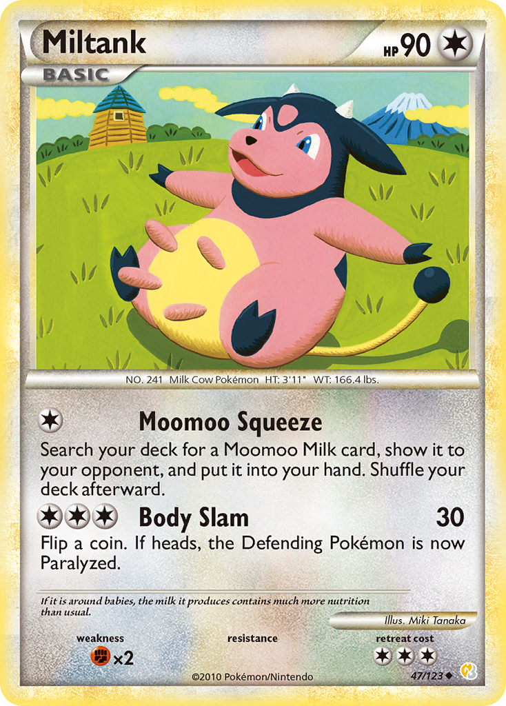 Miltank (47/123) [HeartGold & SoulSilver: Base Set] | Dragon's Lair Comics and Fantasy Houston TX