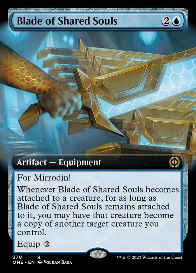 Blade of Shared Souls (Extended Art) [Phyrexia: All Will Be One] | Dragon's Lair Comics and Fantasy Houston TX