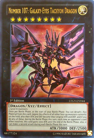 Number 107: Galaxy-Eyes Tachyon Dragon [LTGY-EN044] Ultra Rare | Dragon's Lair Comics and Fantasy Houston TX