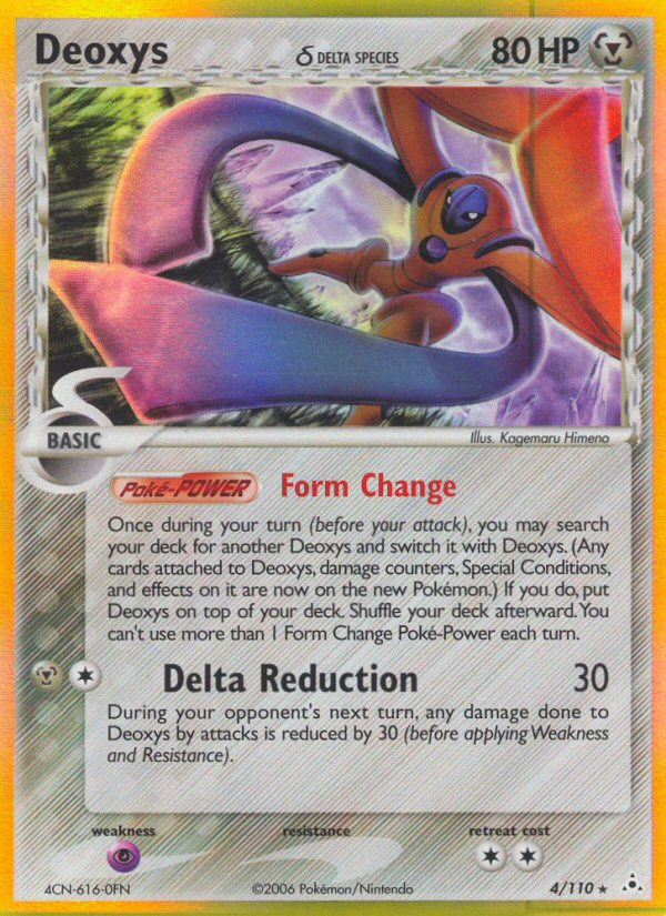 Deoxys (4/110) (Delta Species) [EX: Holon Phantoms] | Dragon's Lair Comics and Fantasy Houston TX