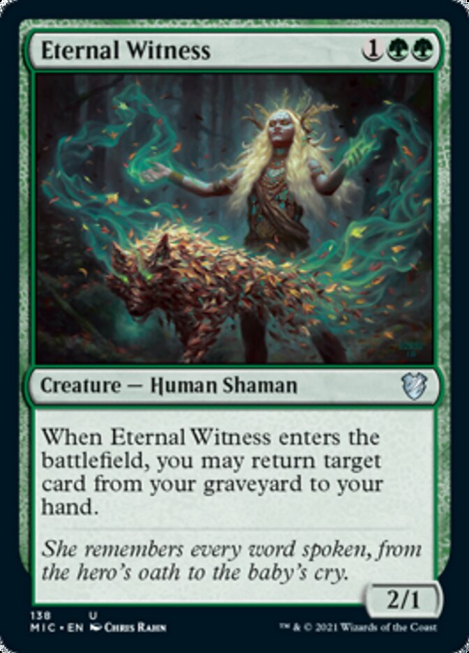 Eternal Witness [Innistrad: Midnight Hunt Commander] | Dragon's Lair Comics and Fantasy Houston TX