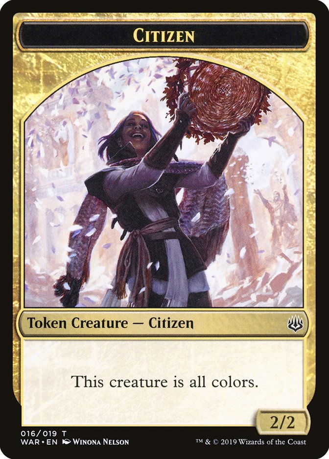 Citizen Token [War of the Spark Tokens] | Dragon's Lair Comics and Fantasy Houston TX