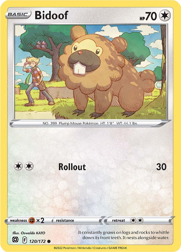 Bidoof (120/172) [Sword & Shield: Brilliant Stars] | Dragon's Lair Comics and Fantasy Houston TX