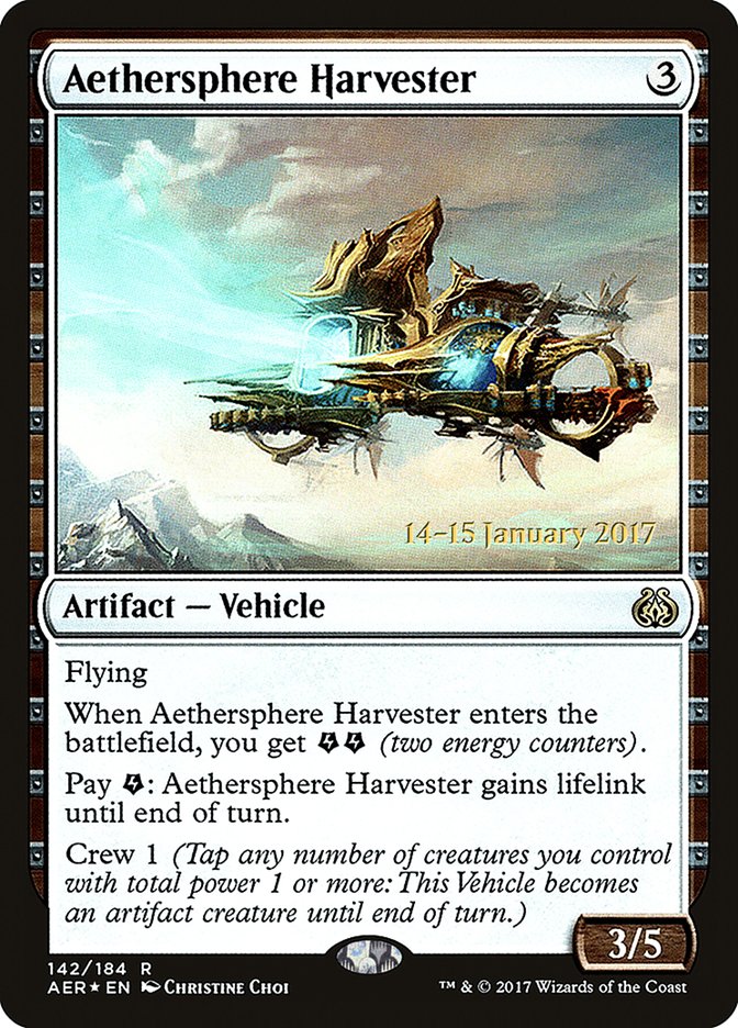 Aethersphere Harvester [Aether Revolt Prerelease Promos] | Dragon's Lair Comics and Fantasy Houston TX