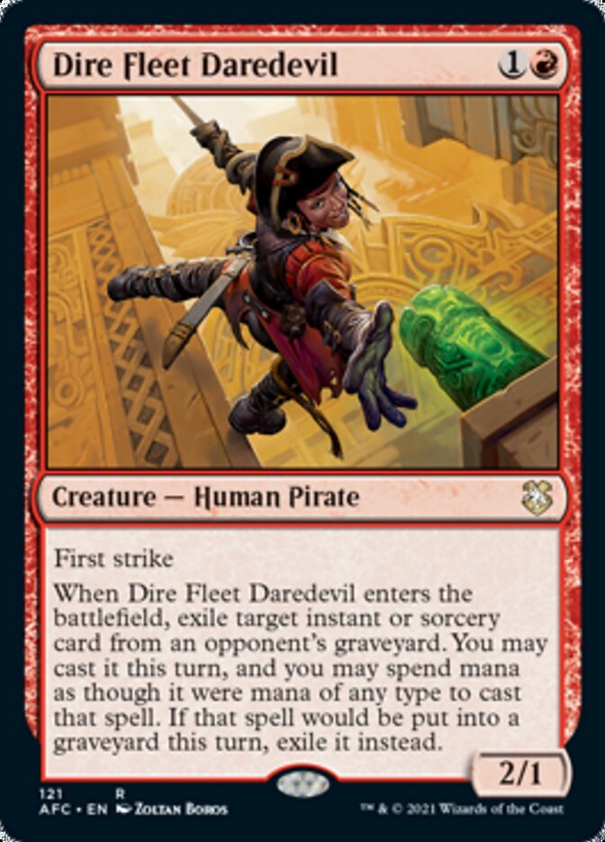 Dire Fleet Daredevil [Dungeons & Dragons: Adventures in the Forgotten Realms Commander] | Dragon's Lair Comics and Fantasy Houston TX