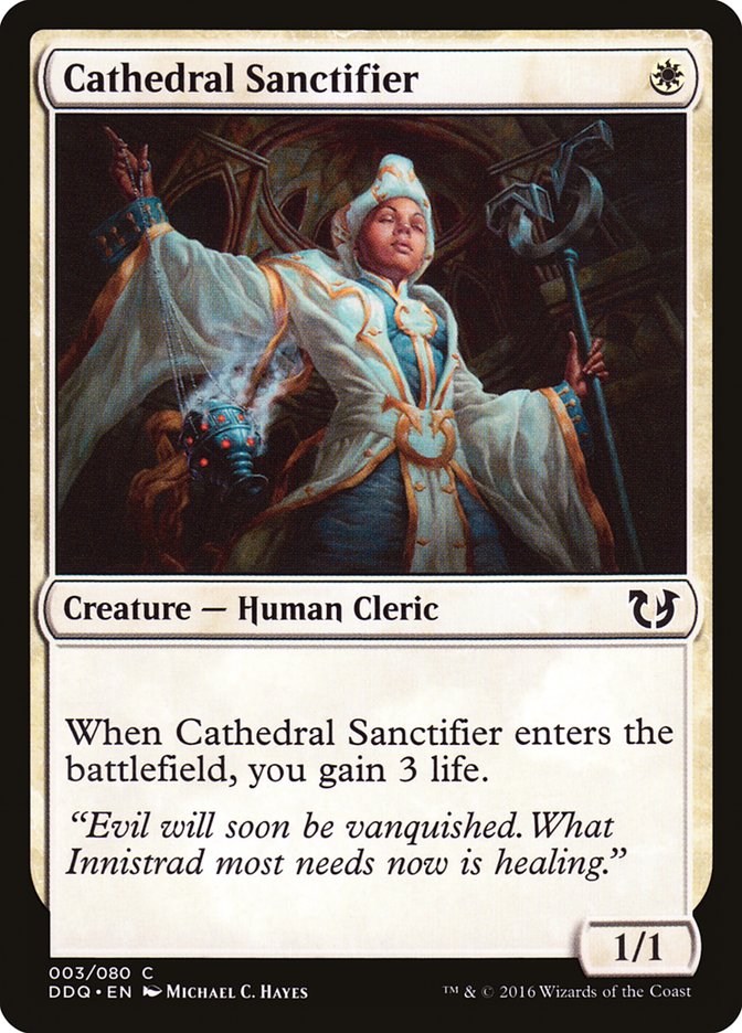 Cathedral Sanctifier [Duel Decks: Blessed vs. Cursed] | Dragon's Lair Comics and Fantasy Houston TX