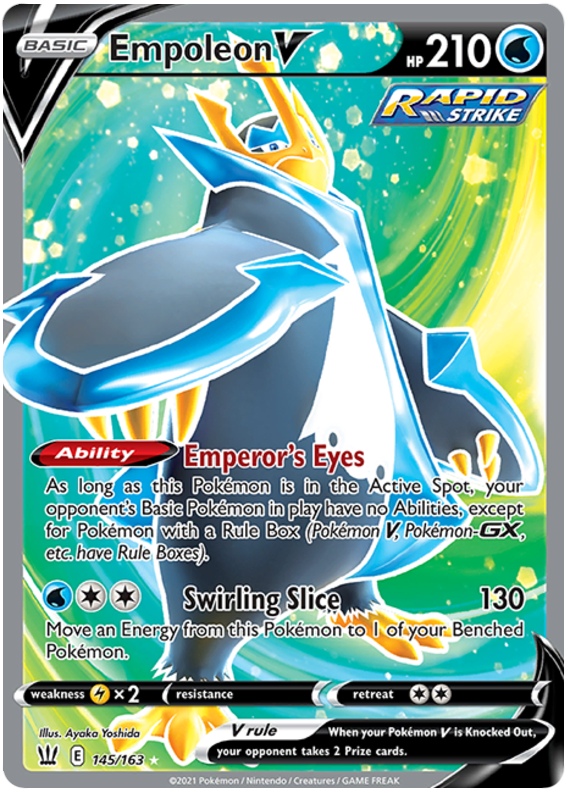 Empoleon V (145/163) [Sword & Shield: Battle Styles] | Dragon's Lair Comics and Fantasy Houston TX