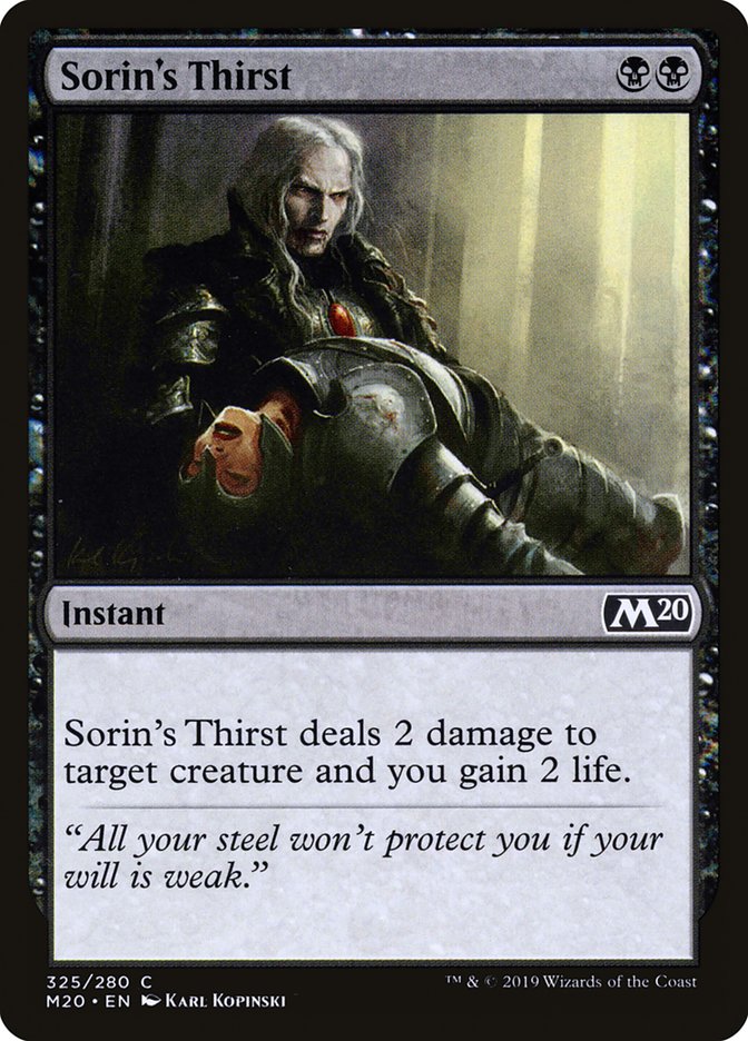 Sorin's Thirst [Core Set 2020] | Dragon's Lair Comics and Fantasy Houston TX