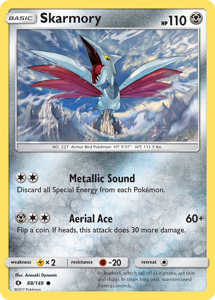 Skarmory (88/149) [Sun & Moon: Base Set] | Dragon's Lair Comics and Fantasy Houston TX