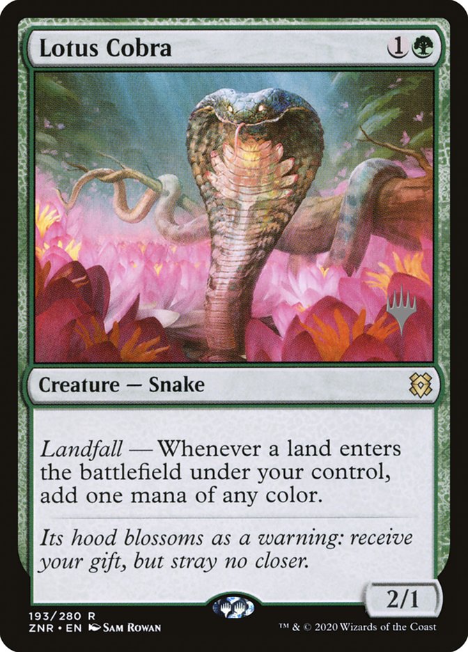 Lotus Cobra (Promo Pack) [Zendikar Rising Promos] | Dragon's Lair Comics and Fantasy Houston TX