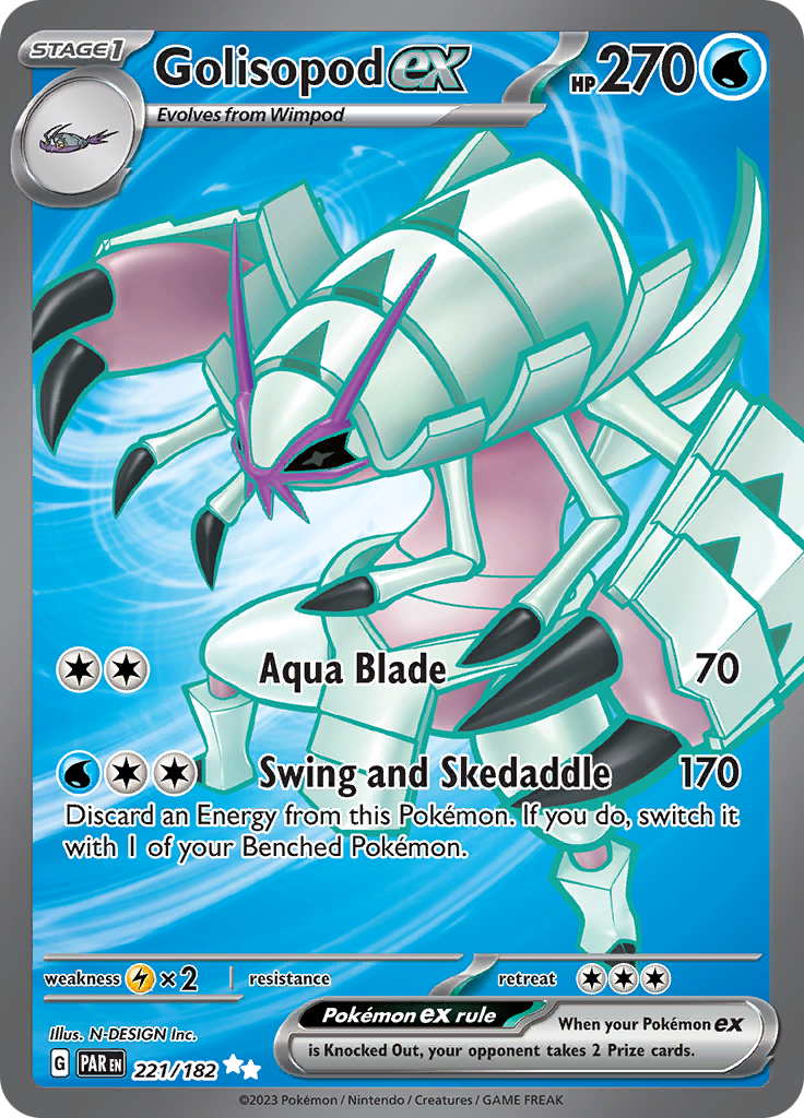 Golisopod ex (221/182) [Scarlet & Violet: Paradox Rift] | Dragon's Lair Comics and Fantasy Houston TX