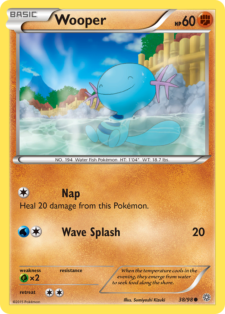 Wooper (38/98) [XY: Ancient Origins] | Dragon's Lair Comics and Fantasy Houston TX