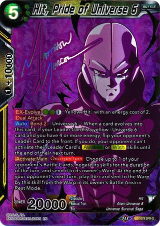 Hit, Pride of Universe 6 (SPR Signature) (BT7-079) [Assault of the Saiyans] | Dragon's Lair Comics and Fantasy Houston TX