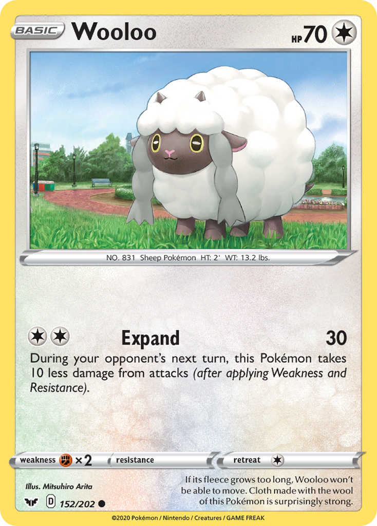 Wooloo (152/202) [Sword & Shield: Base Set] | Dragon's Lair Comics and Fantasy Houston TX