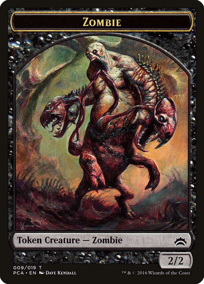 Zombie // Hellion Double-Sided Token [Planechase Anthology Tokens] | Dragon's Lair Comics and Fantasy Houston TX