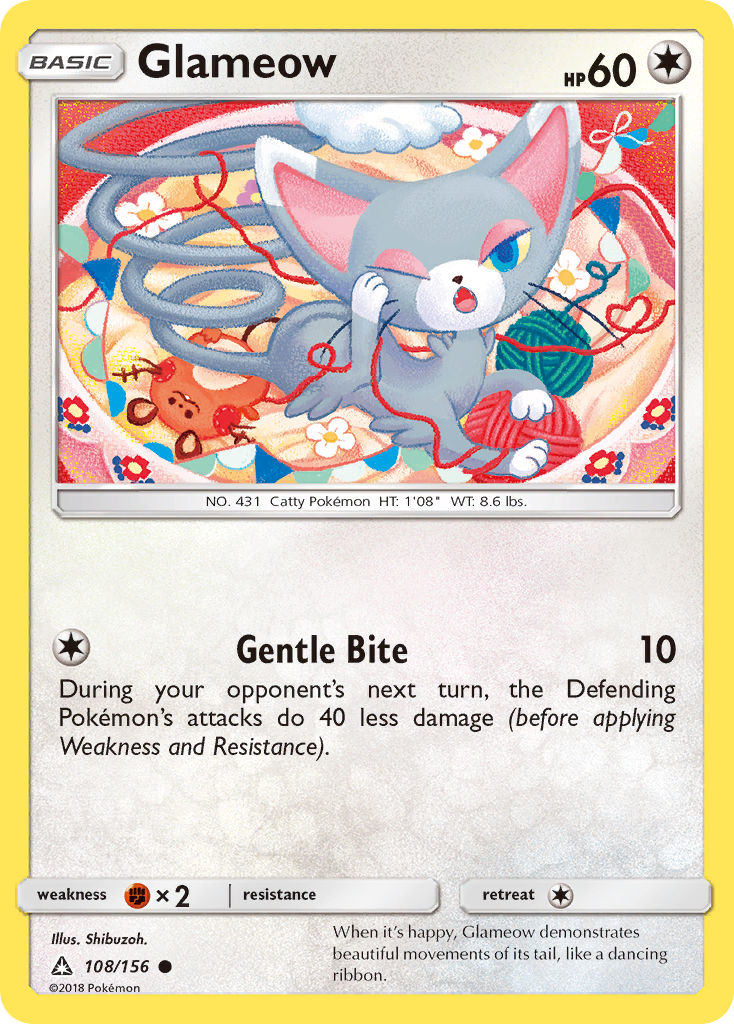 Glameow (108/156) [Sun & Moon: Ultra Prism] | Dragon's Lair Comics and Fantasy Houston TX