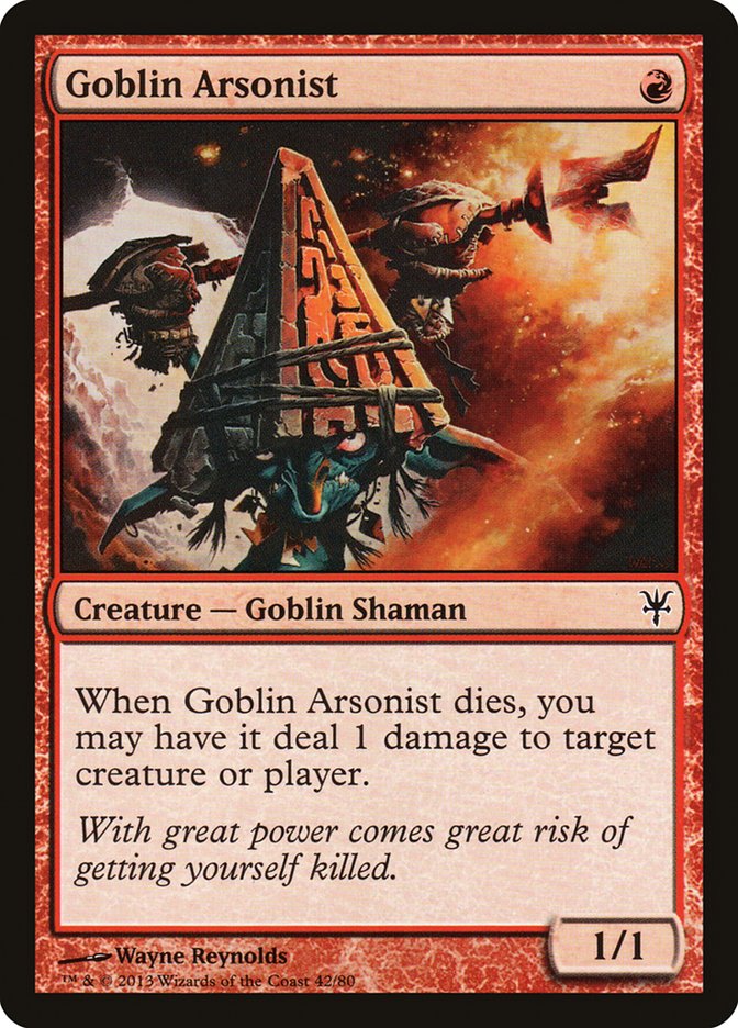 Goblin Arsonist [Duel Decks: Sorin vs. Tibalt] | Dragon's Lair Comics and Fantasy Houston TX