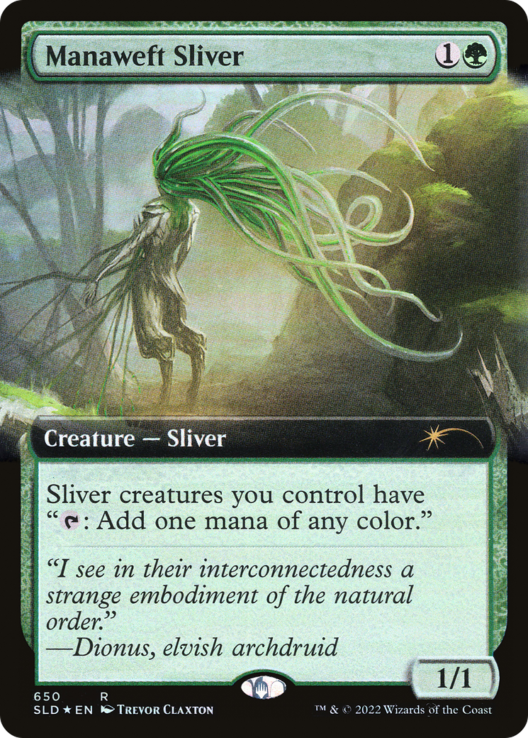 Manaweft Sliver (Extended Art) [Secret Lair Drop Promos] | Dragon's Lair Comics and Fantasy Houston TX