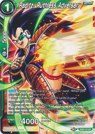 Raditz, Ruthless Adversary (EX07-07) [Magnificent Collection Fusion Hero] | Dragon's Lair Comics and Fantasy Houston TX