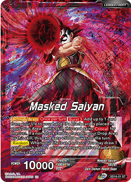 Masked Saiyan // SS3 Bardock, Reborn from Darkness (Starter Deck Exclusive) (SD16-01) [Cross Spirits] | Dragon's Lair Comics and Fantasy Houston TX