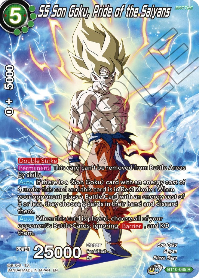 SS Son Goku, Pride of the Saiyans (BT10-065) [Theme Selection: History of Son Goku] | Dragon's Lair Comics and Fantasy Houston TX