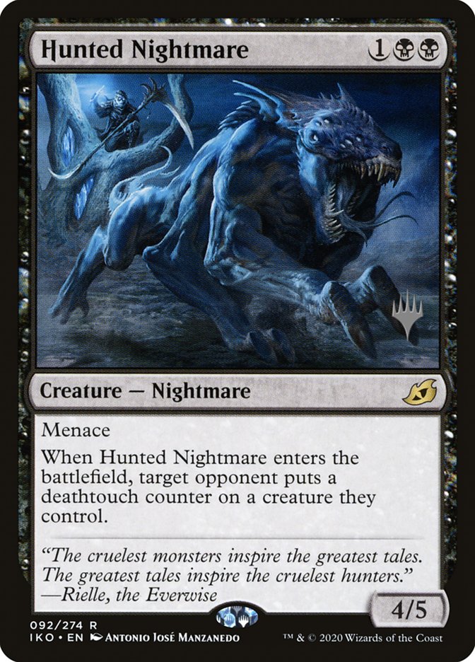 Hunted Nightmare (Promo Pack) [Ikoria: Lair of Behemoths Promos] | Dragon's Lair Comics and Fantasy Houston TX